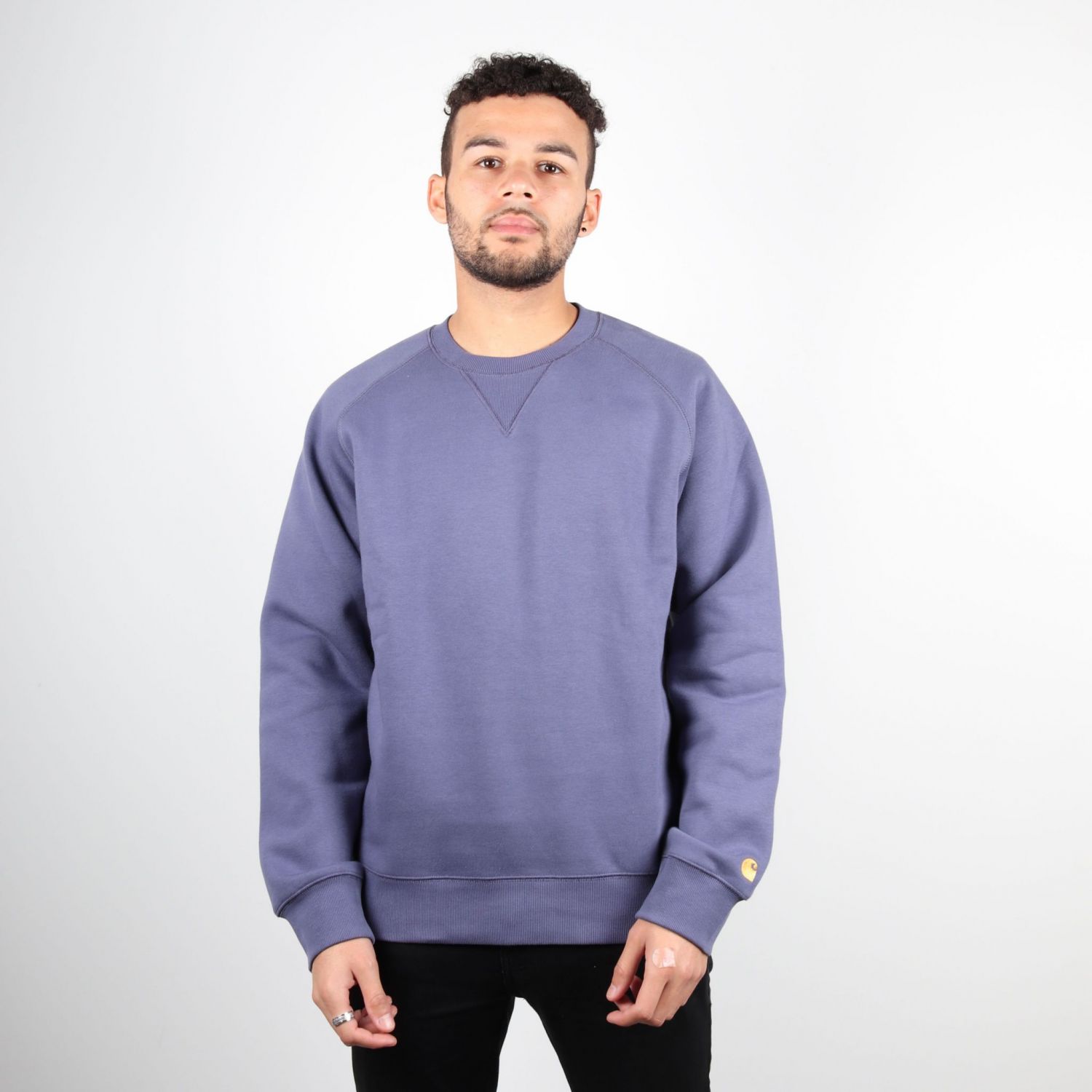 Carhartt Chase Sweat - Cold Viola/Gold