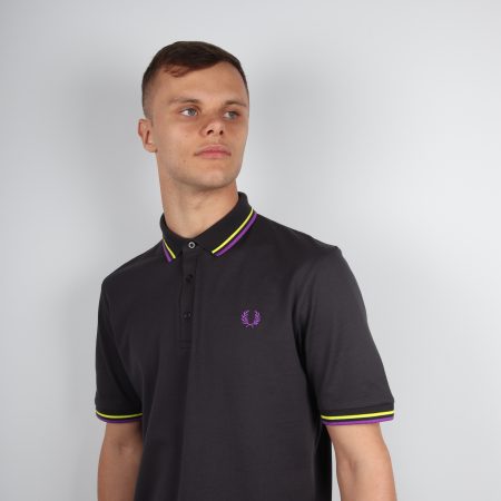 Fred Perry Made In Japan Pique Polo - Anchor Grey