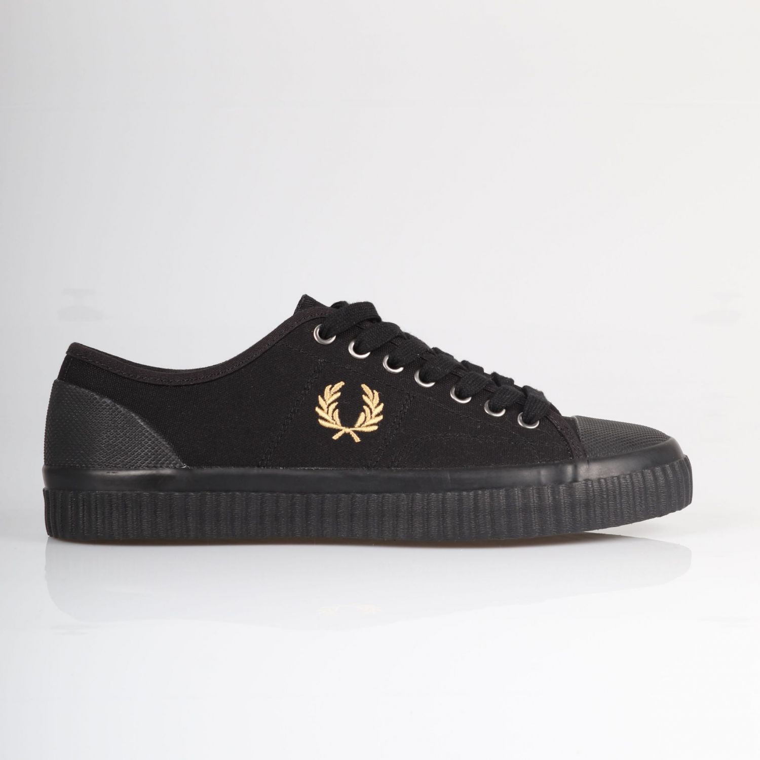 Fred Perry Hughes Low Canvas - Black/Champagne