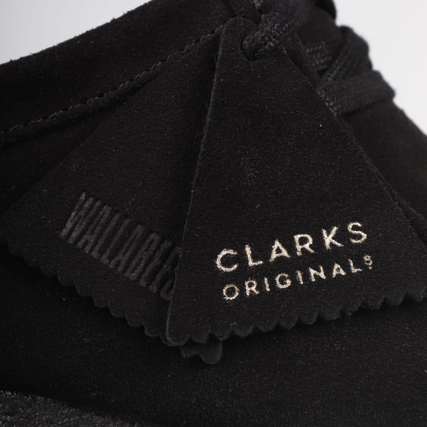 Clarks Wallabee Shoe - Black Suede