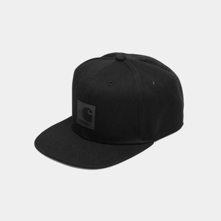 Carhartt Logo Snapback Cap - Black