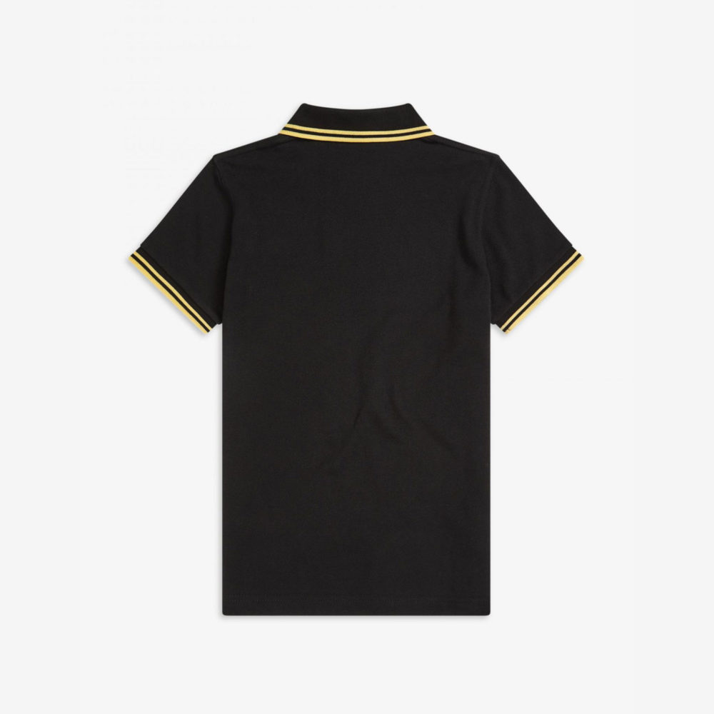 Fred Perry Womens Twin Tipped Polo - Black/Champagne