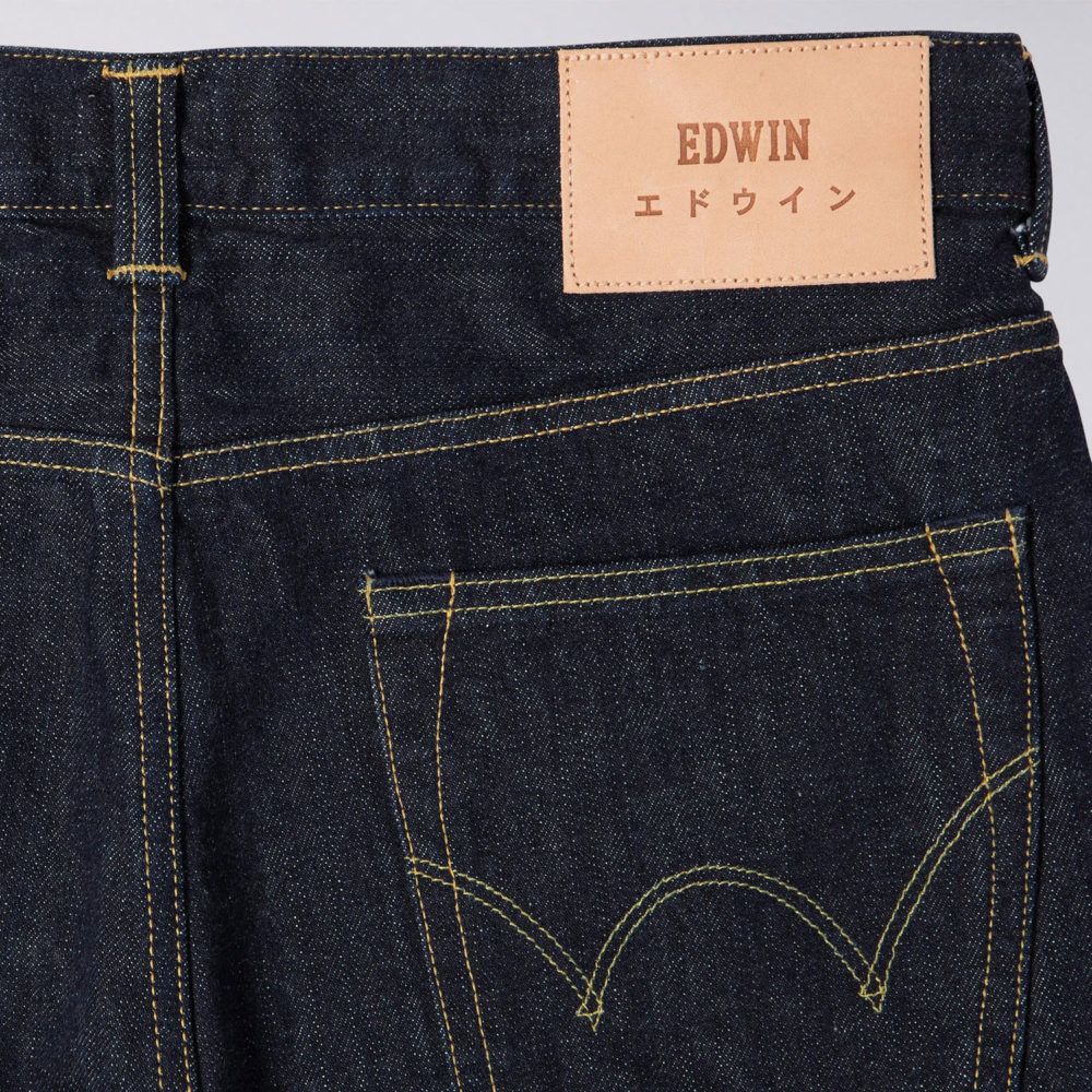 Edwin ED-80 Slim Taper Red Listed Selvage Jean - Rinsed
