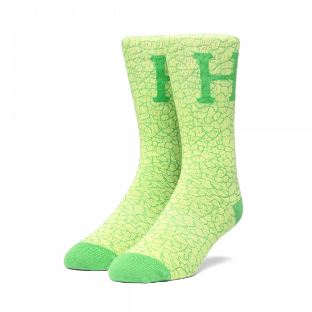 HUF Tonal Quake Sock - Hot Lime