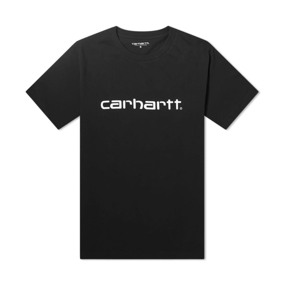 Carhartt Wip Script Regular Fit Short Sleeve Tee - Black/White