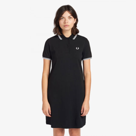 Fred Perry Womens Twin Tipped Dress - Black