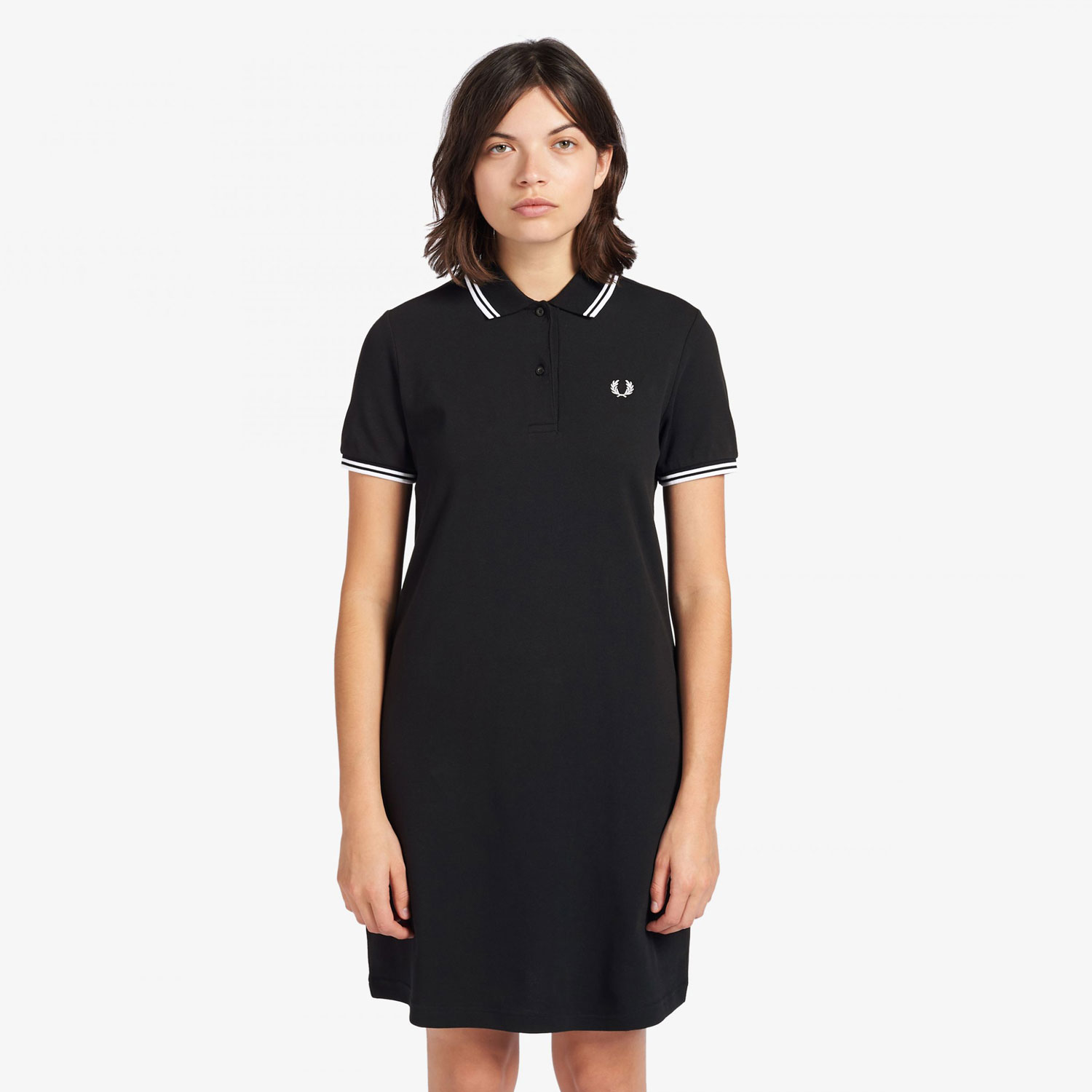 Fred Perry Womens Twin Tipped Dress - Black | The Cream Store