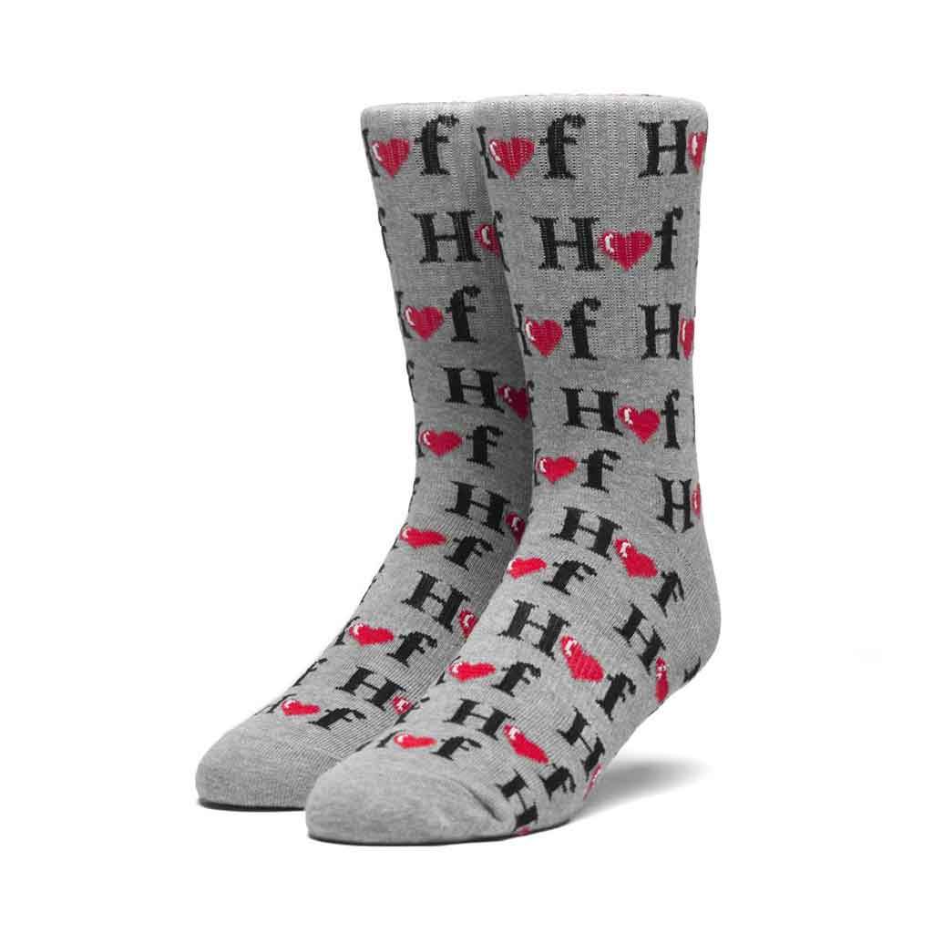 HUF Love Sock - Heather Grey