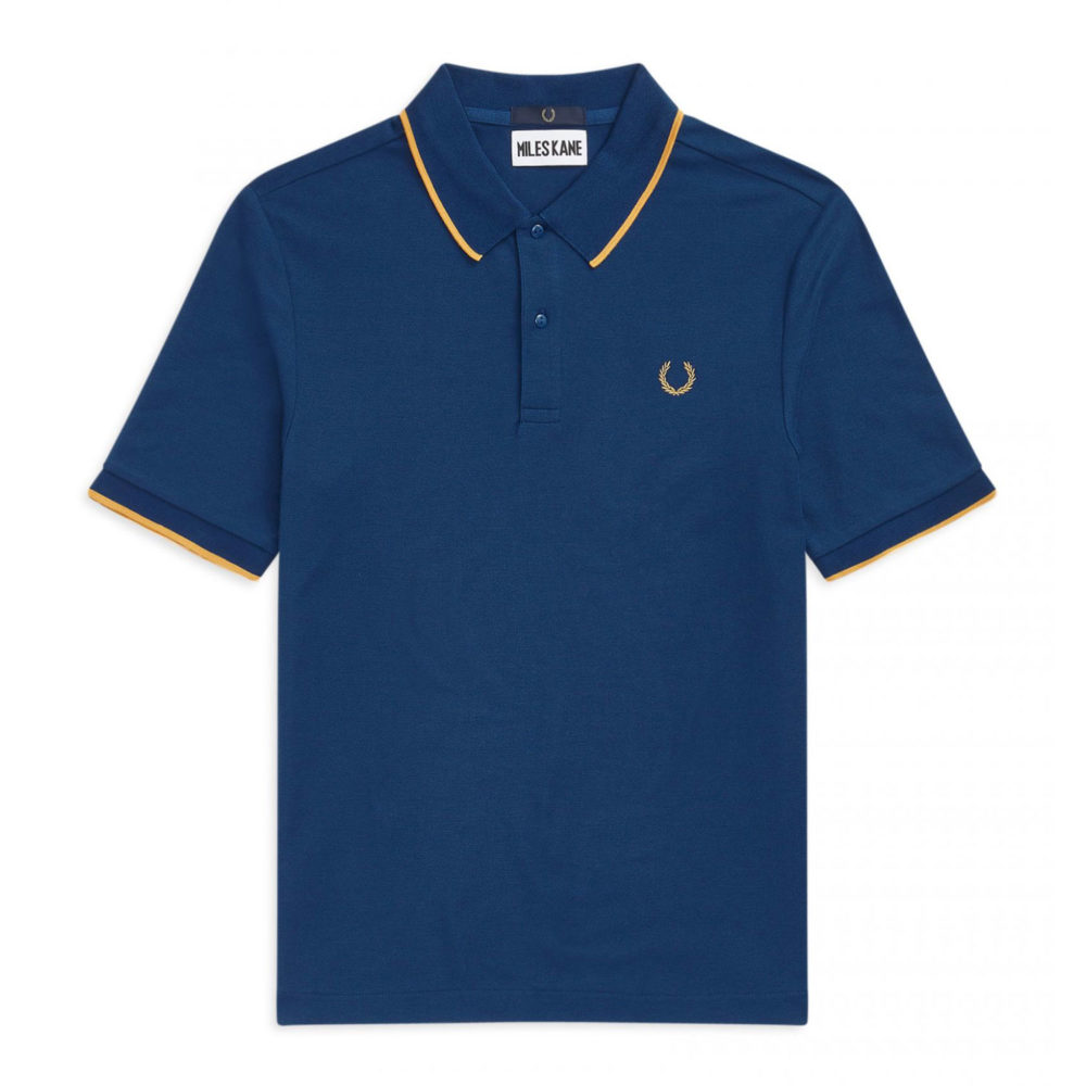 Fred Perry x Miles Kane Fine Tipped Polo - Deep Marine