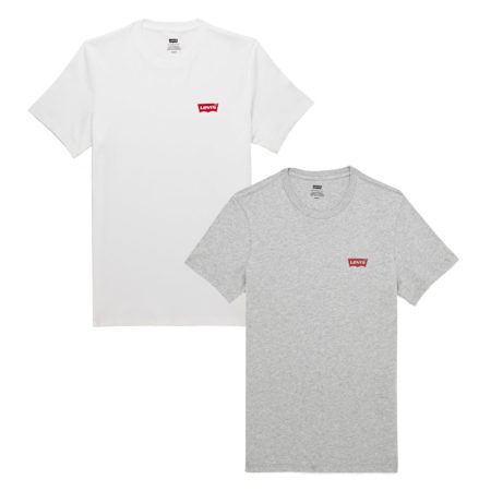 Levis 2 Pack HM Graphic Tee - White/Grey
