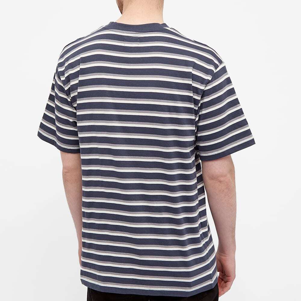 Edwin Quarter Tee - French Navy/Frost Grey
