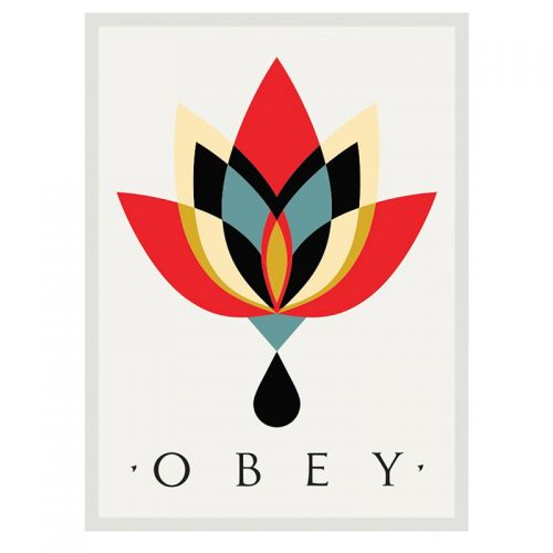 Obey Embroided Patches - Cream/Multi