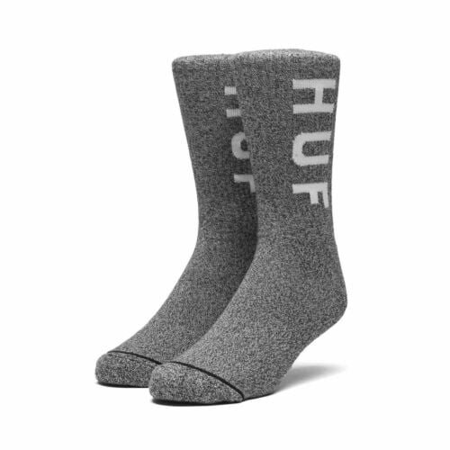 HUF Melange OG Logo Crew Sock - Black