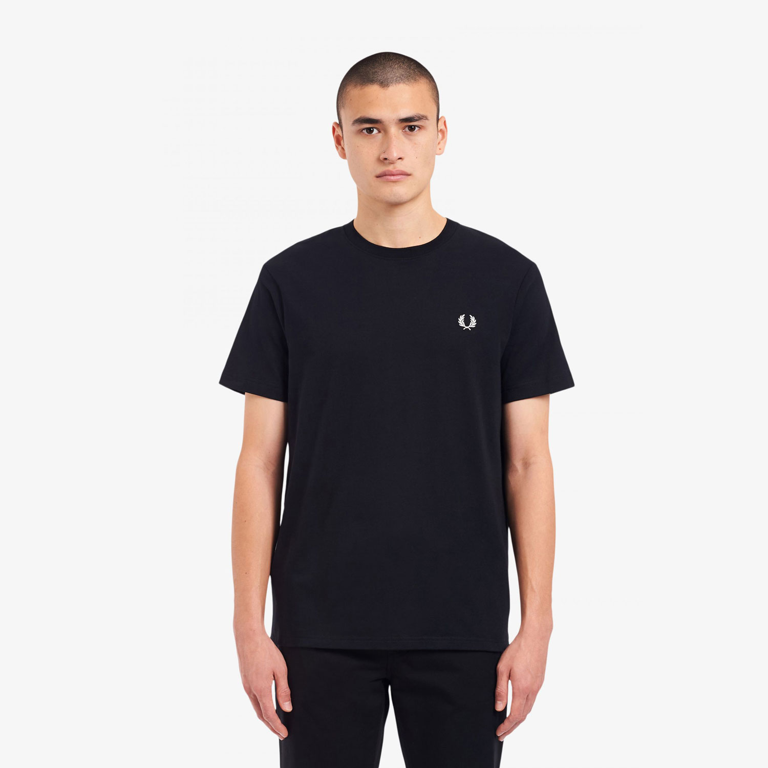 Fred Perry Crew Neck Tee - Black