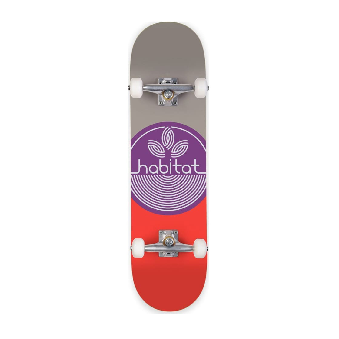 Habitat Leaf Dot Complete Skateboard Purple -  8"