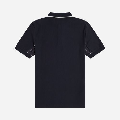 Fred Perry Stripe Insert Polo - Navy