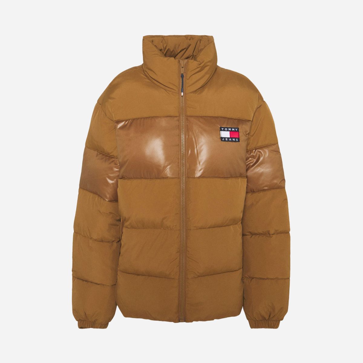 Tommy Jeans Tonal Colour Block Puffa - Desert Khaki Tommy Jeans Tonal Colour Block Puffa - Desert Khaki