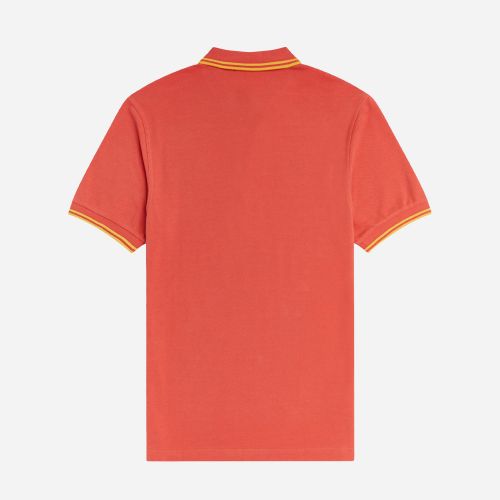 Fred Perry Twin Tipped Polo - Summer Red