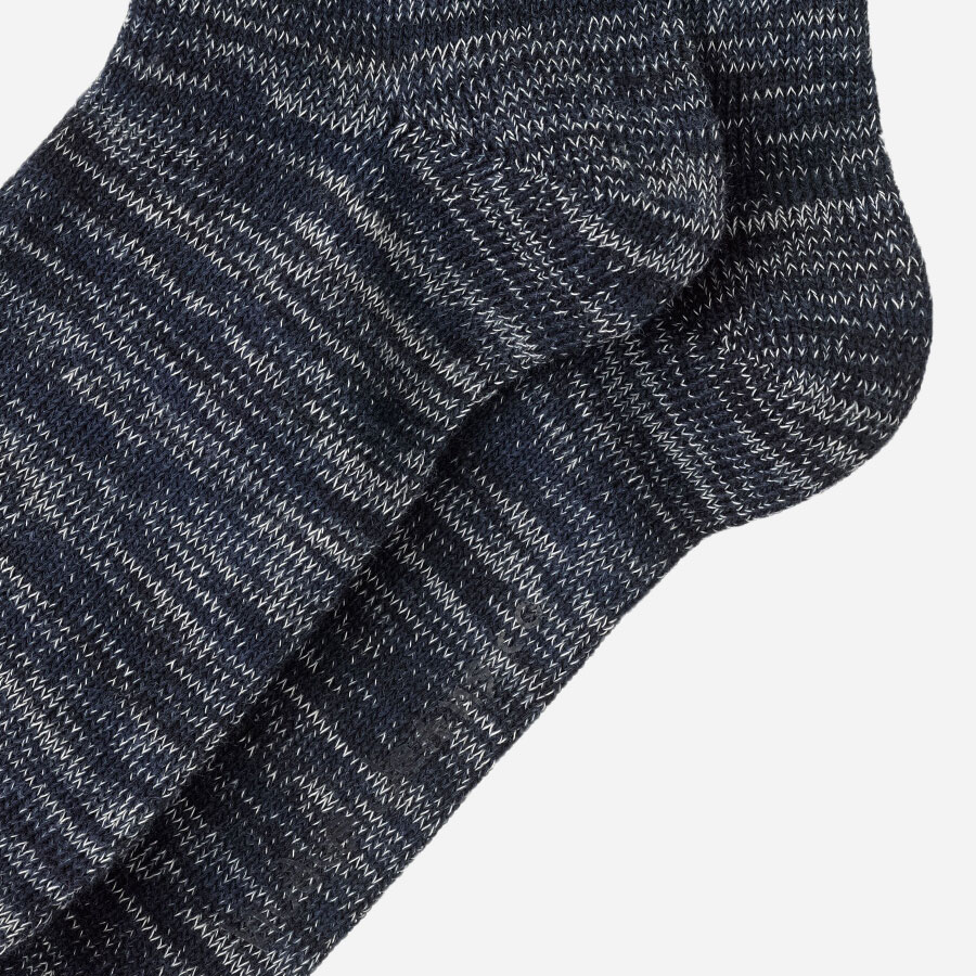 Nudie Rasmusson Multi Yarn Sock - Navy