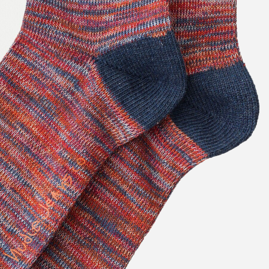Nudie Rasmusson Multi Yarn Sock - Red