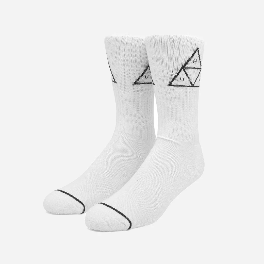 HUF Triple Triangle Sock - White