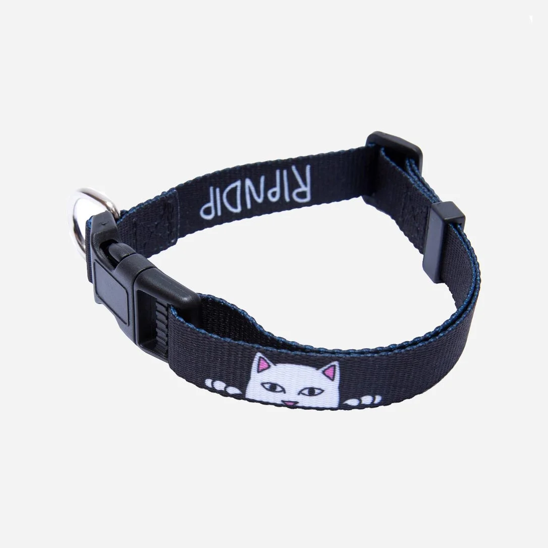 Rip N Dip Peak a Nerm Web Belt Pet Collar - Black