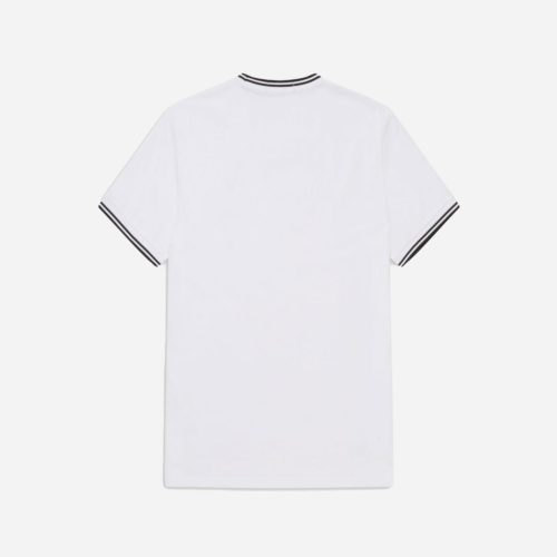 Fred Perry Womens Twin Tipped Pique Tee - Snow White