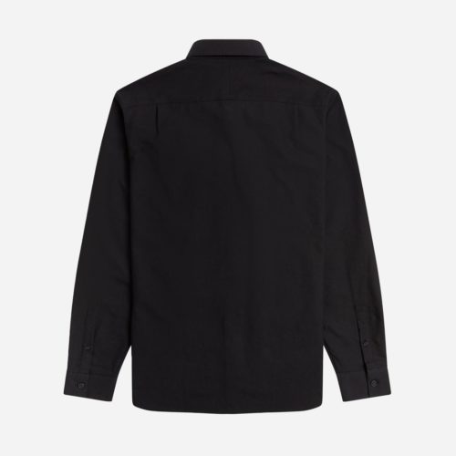 Fred Perry Long Sleeved Oxford Shirt - Black