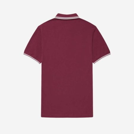 Fred Perry Twin Tipped Polo - Port/White