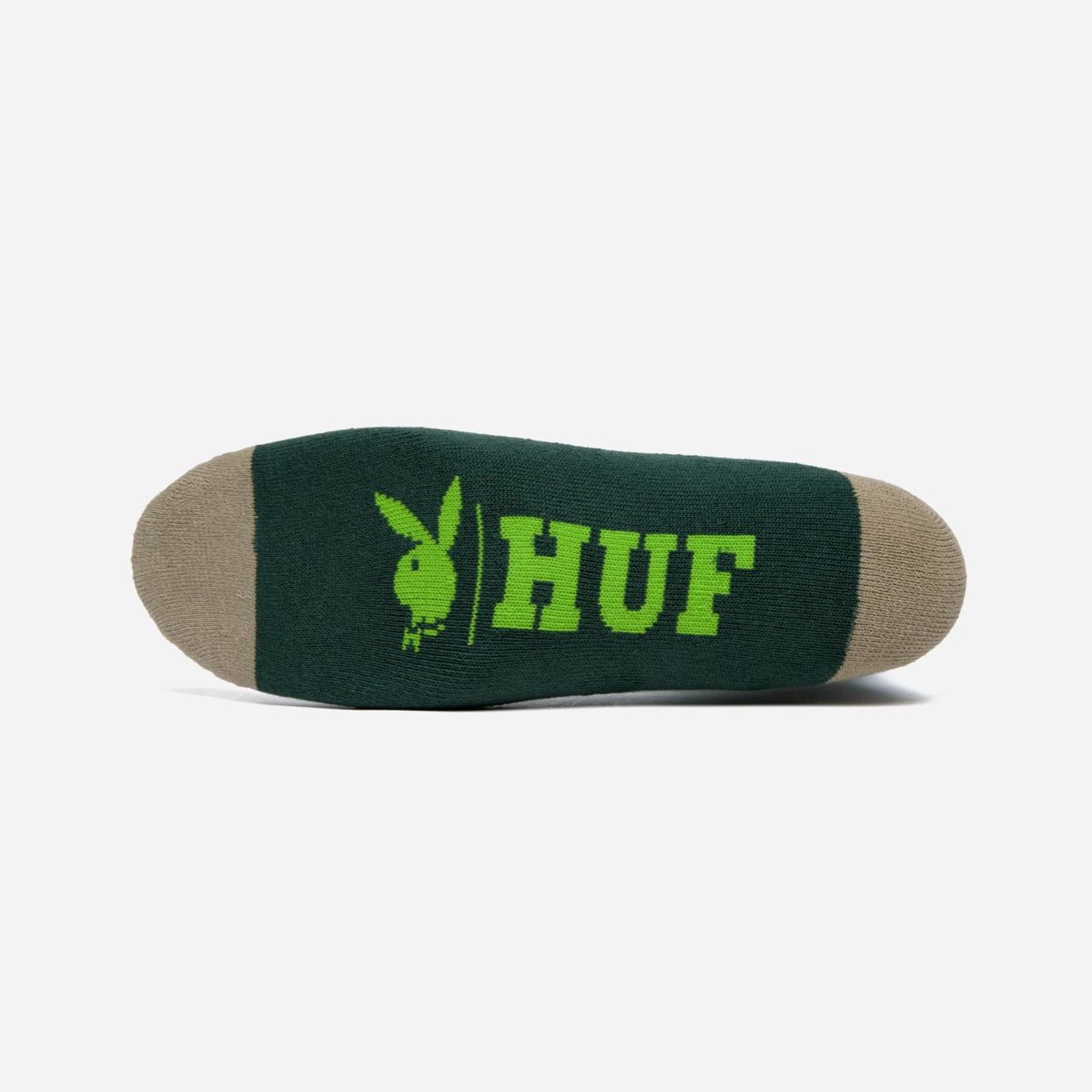 HUF x Playboy Rabbit Head Crew Sock - Forest Green