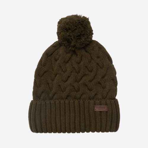 Barbour Gainford Cable Beanie - Olive