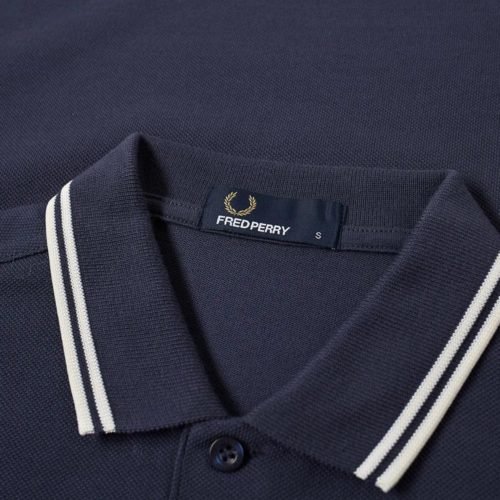 Fred Perry Twin Tipped Polo - Dark Air Force/Ecru