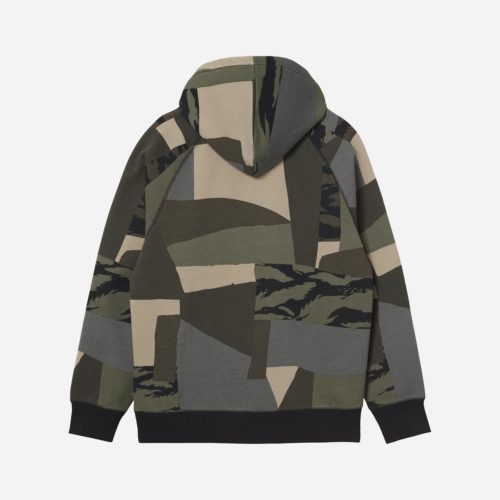 Carhartt Hooded Chase Sweat - Camo Mend/Gold