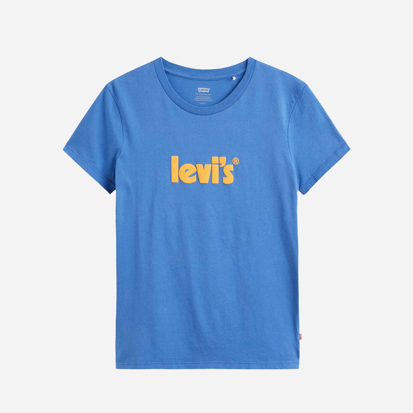 Levis Women's The Perfect Tee - Poster Logo/Delft Blue