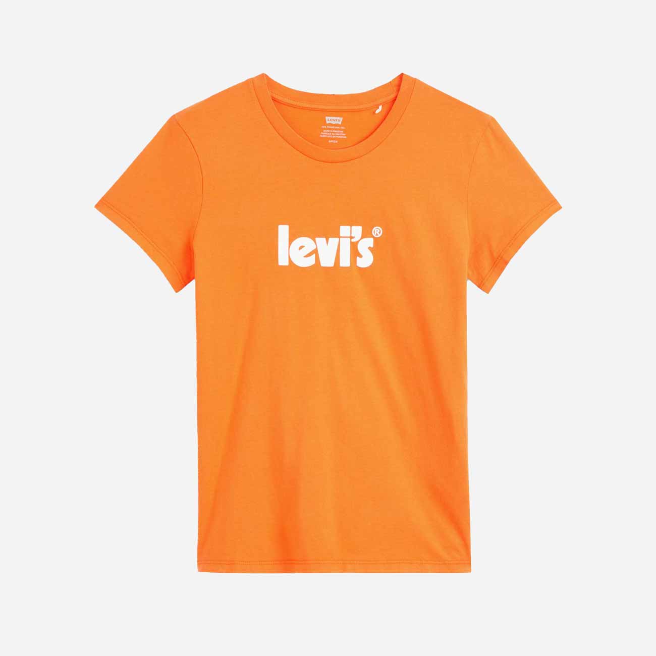Levis Women's The Perfect Tee - Poster Logo/Orange