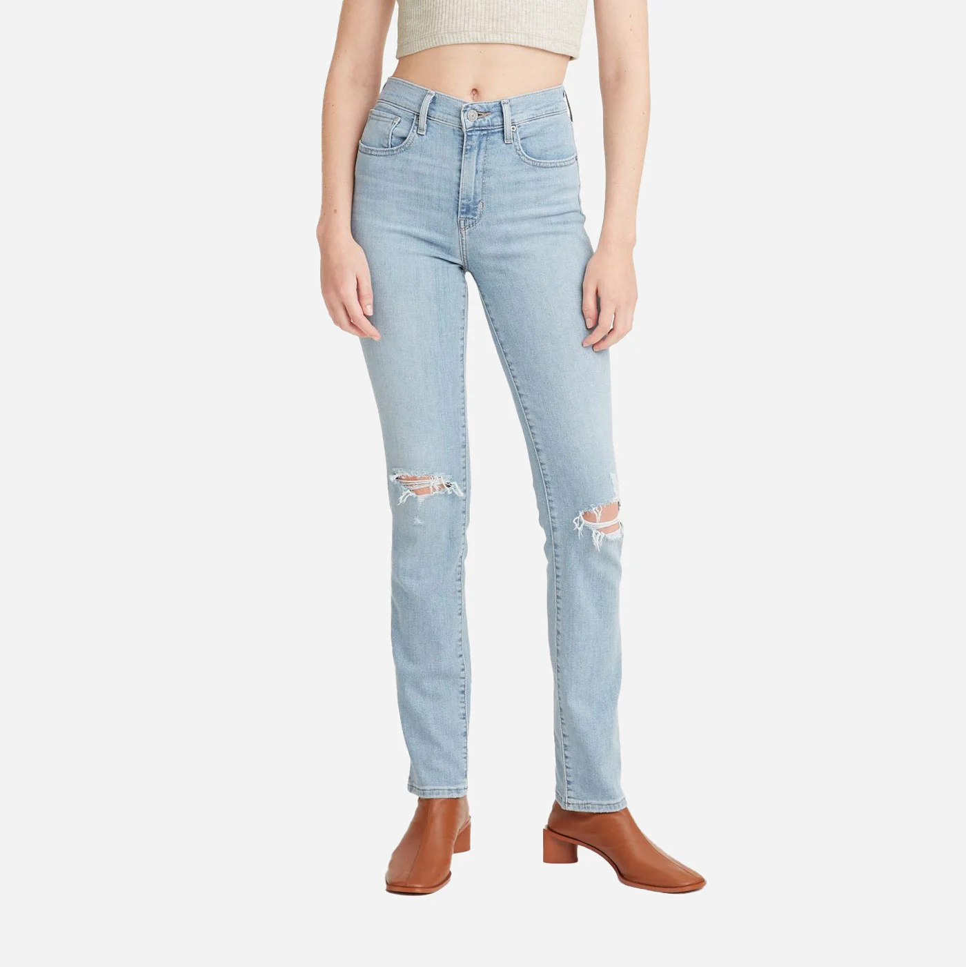 Levis Women's 724 High Rise Straight Fit Jean - Mind My Business