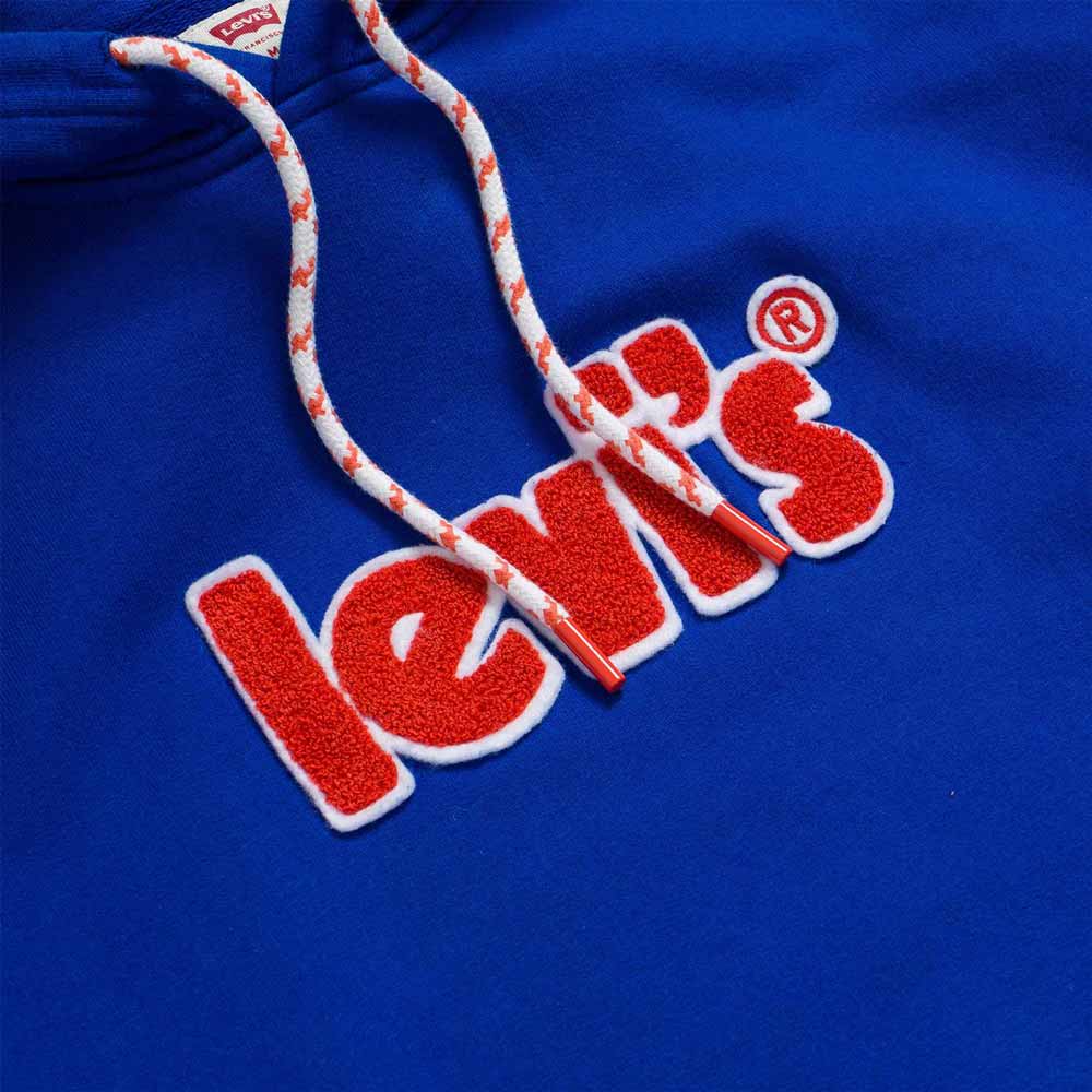 Levis Relaxed Graphic Hoodie - Seasonal Poster/Surf Blue