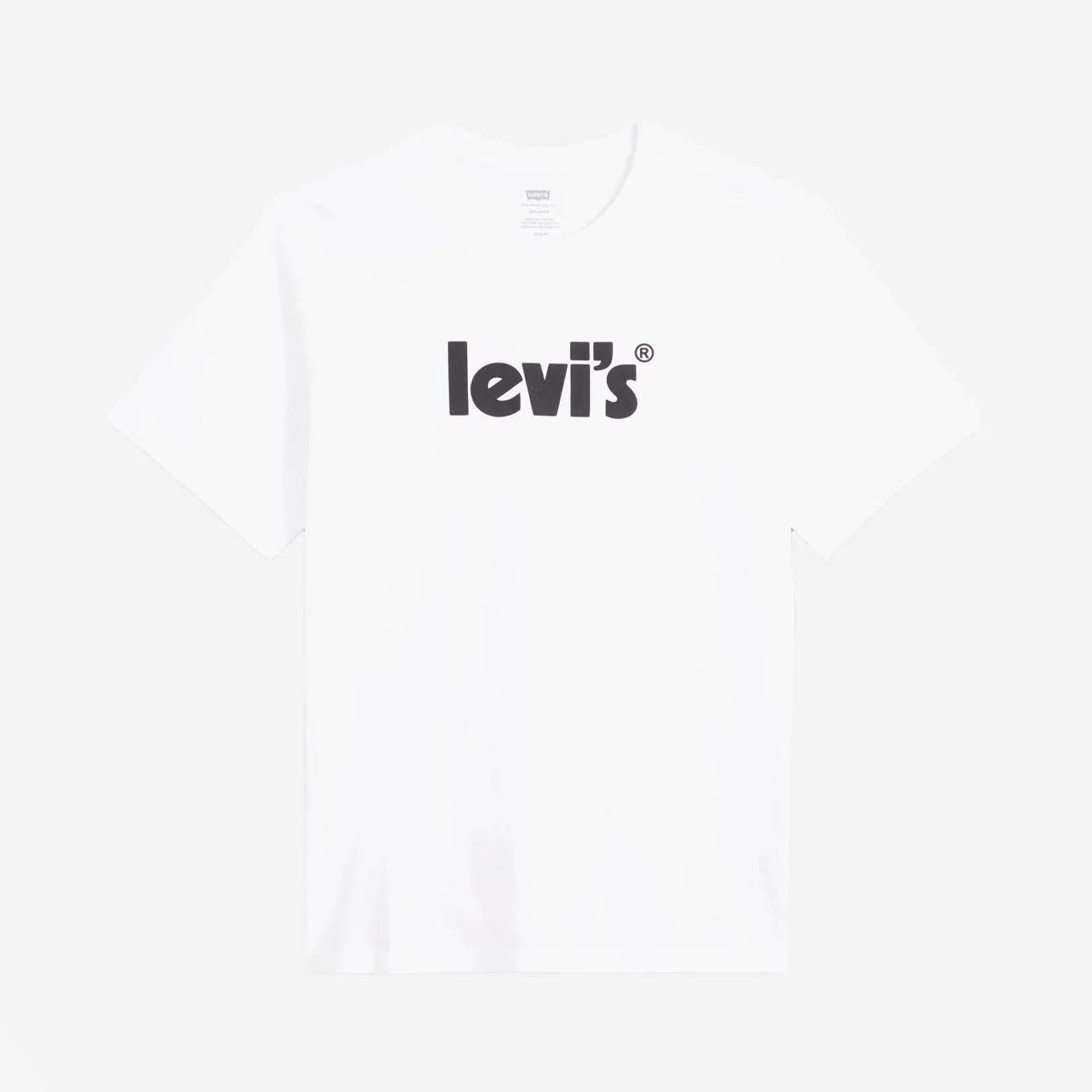 Levis Women's Plus Perfect Tee - Seasonal Poster Logo/White