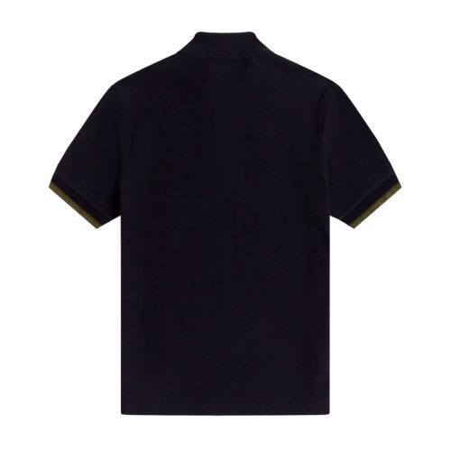 Fred Perry Funnel Neck Polo - Navy