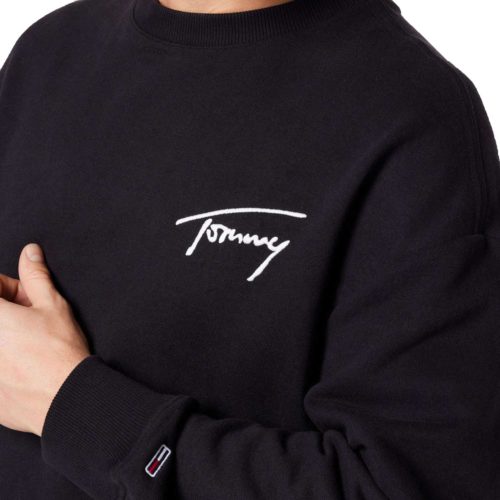 Tommy Jeans Signature Crew Sweat - Black