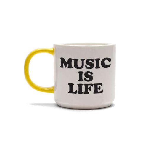 Magpie X Peanuts Music Is Life Mug - White/Yellow