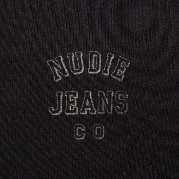Nudie Frasse Logo Sweat - Black