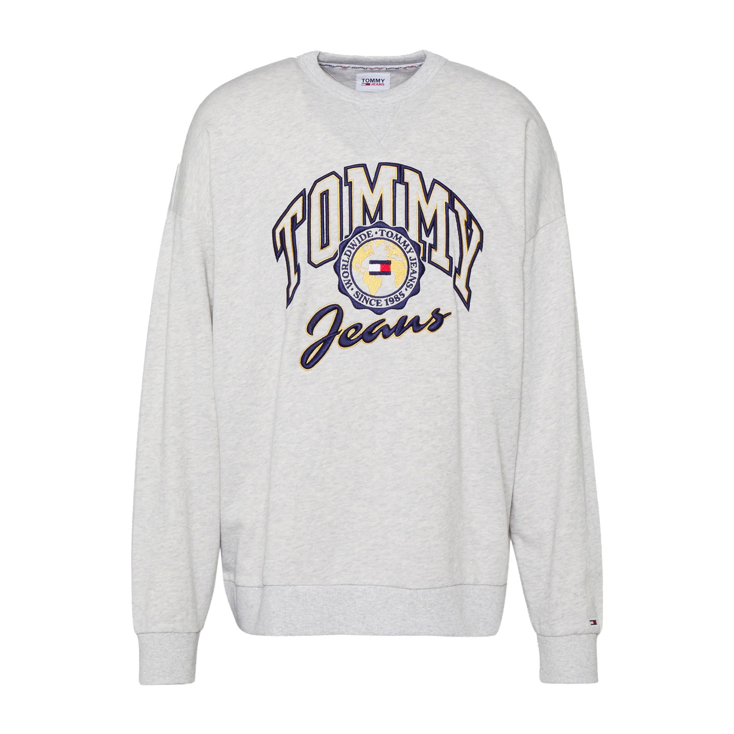 Tommy Jeans College Archive Crew - Silver/Grey Heather