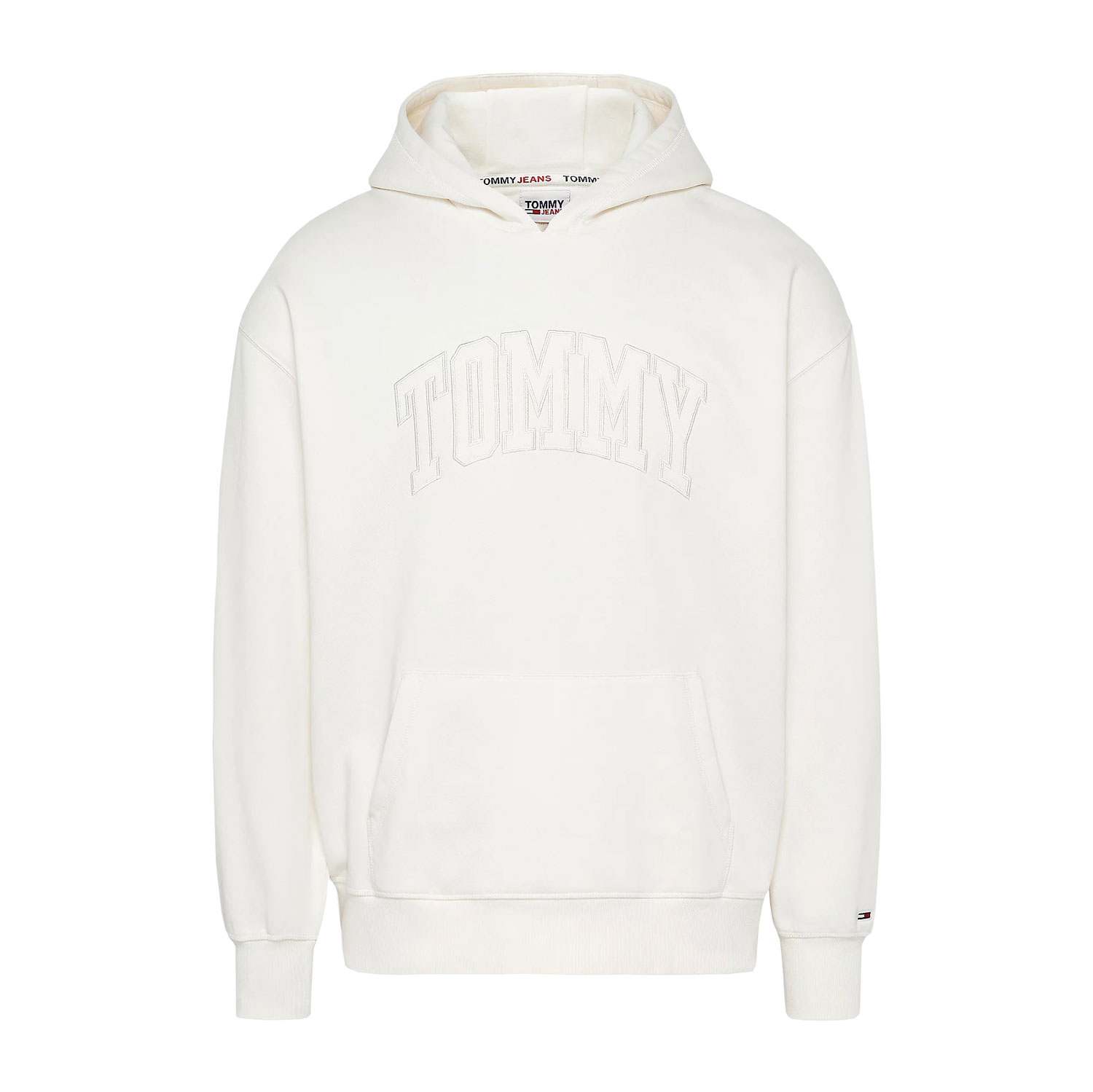 Tommy Jeans College Wash Hoodie - Ancient White