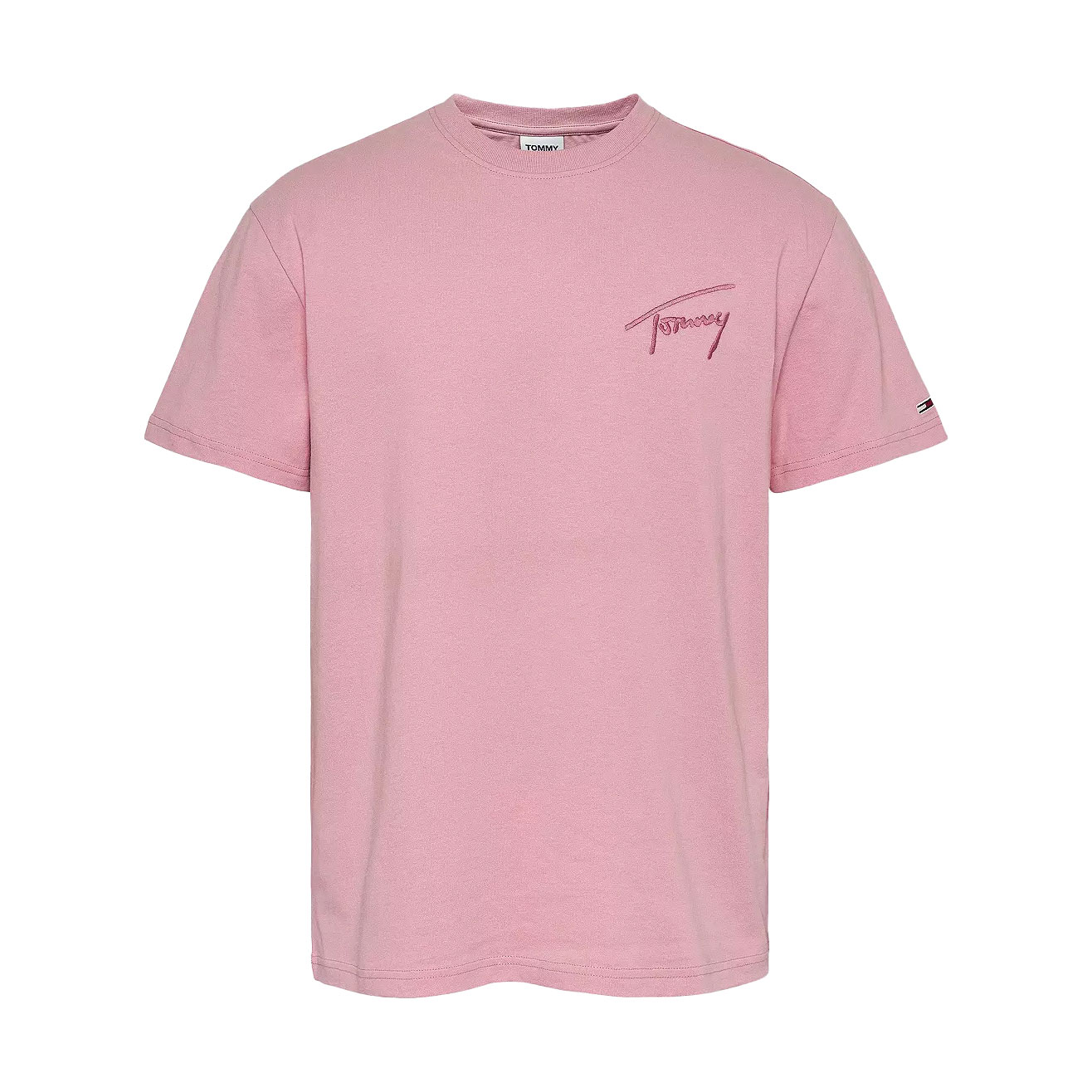Tommy Signature Tee - Broadway Pink