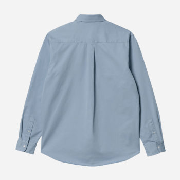 Carhartt Long Sleeve Madison Shirt - Frosted Blue/White