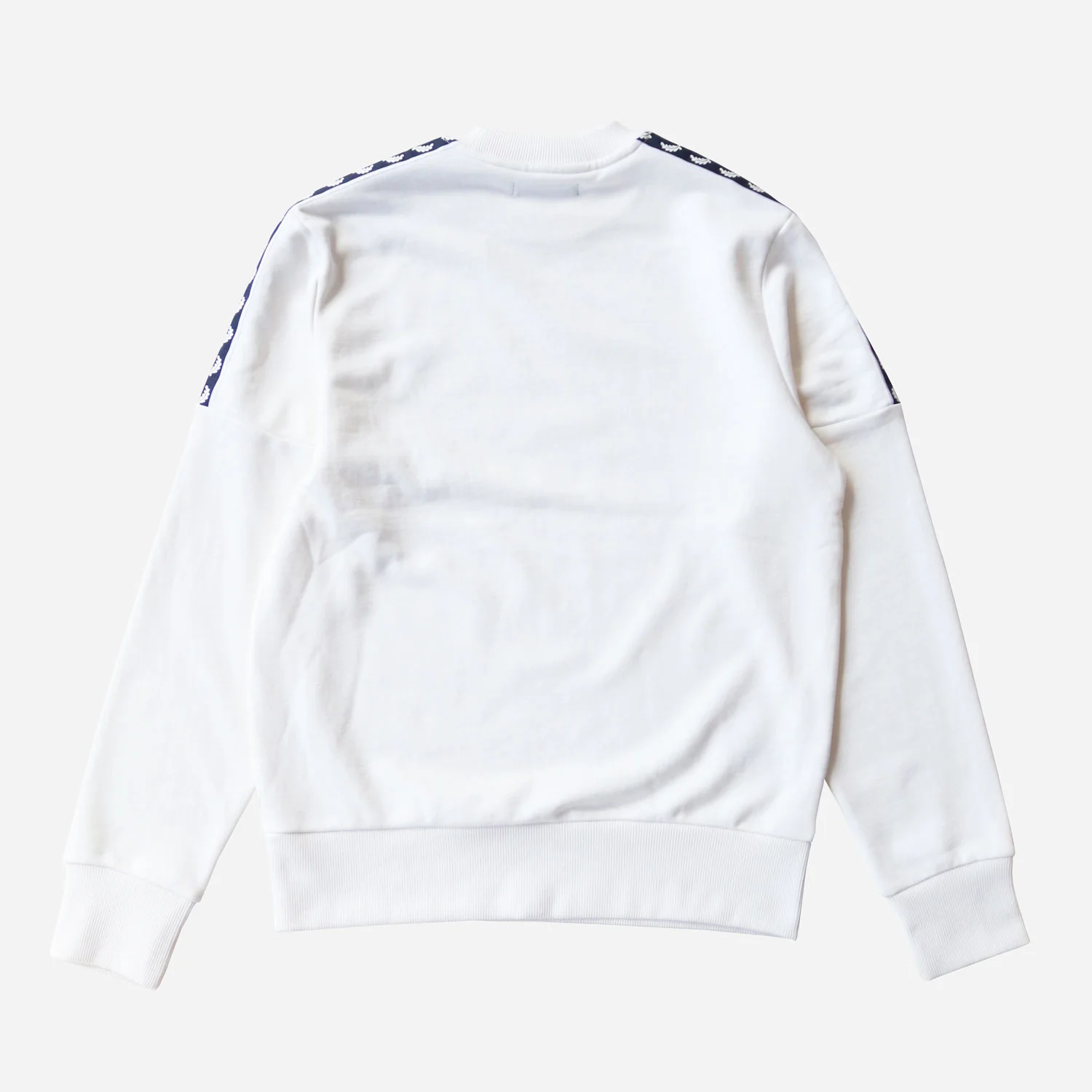 Fred Perry Panelled Taped Crew Neck Sweat - Snow White
