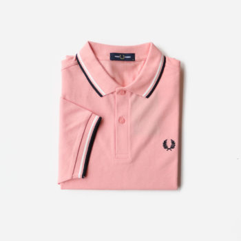 Fred Perry Twin Tipped Polo - Pink Peach