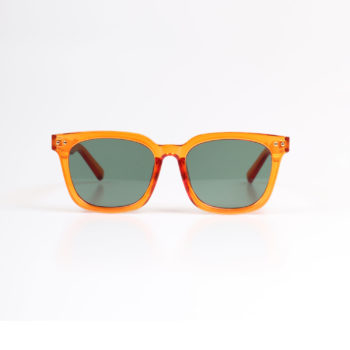 Masterpiece 70's D Frame Sunglasses - Orange/Black