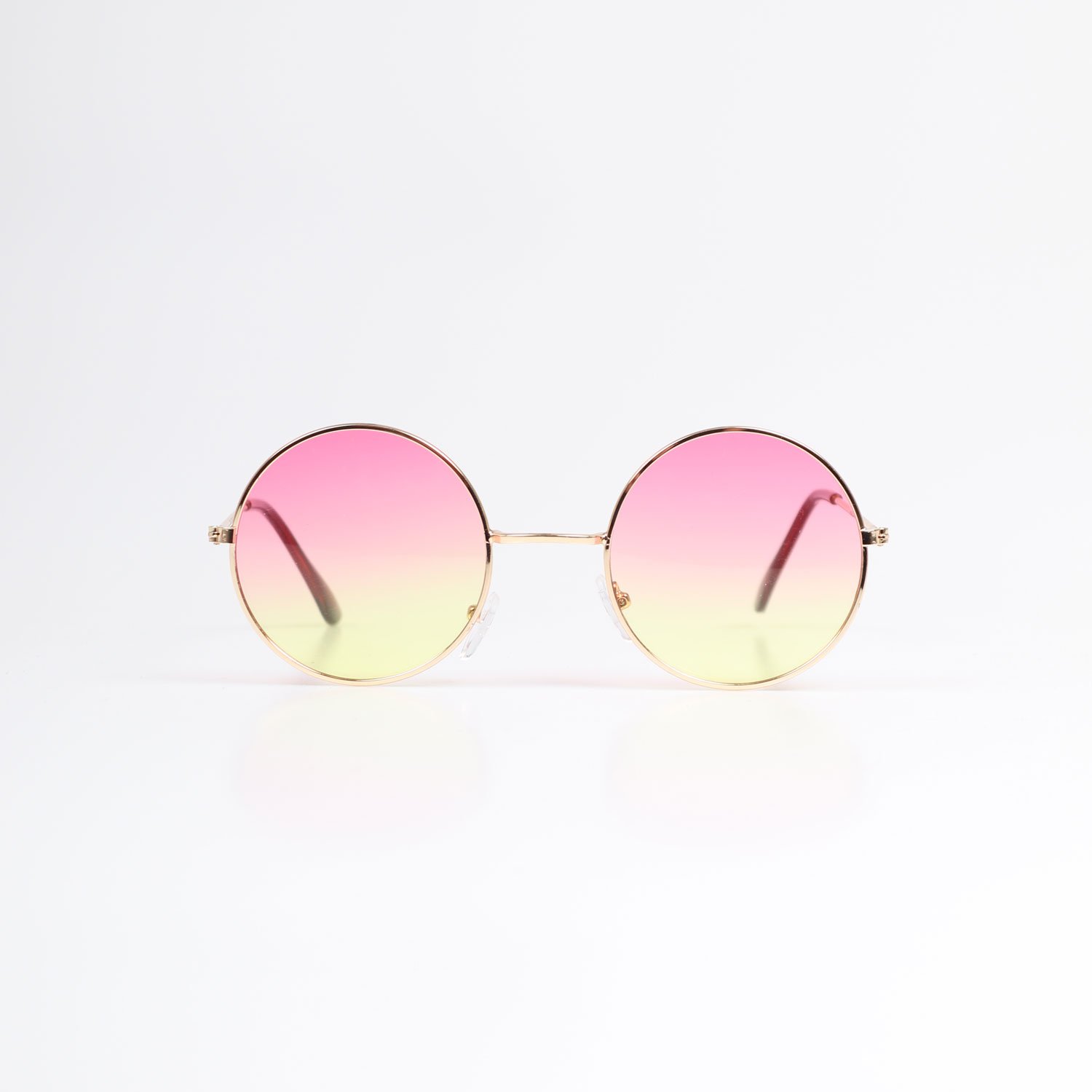 Masterpiece Round Sunglasses - Orange Faded Lenses/Orange